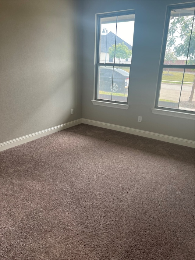 empty room with carpet and plenty of natural light