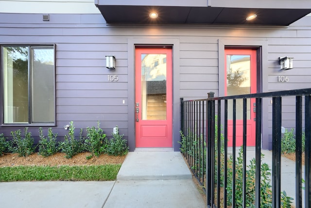 view of entrance to property