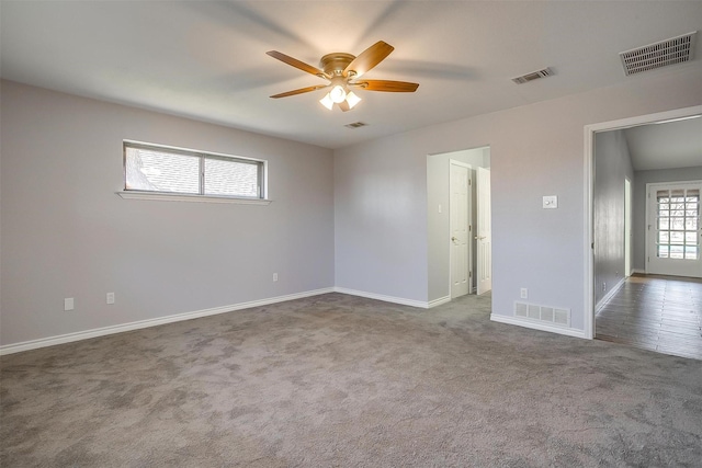 bedroom with wood-type flooring and ceiling fan