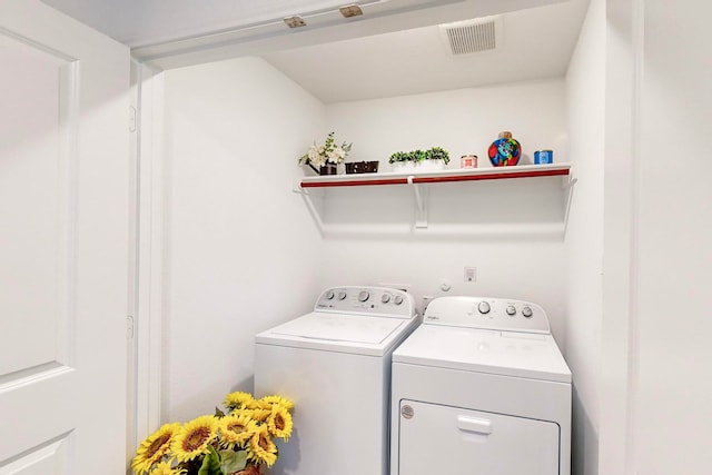 laundry room with washer and clothes dryer