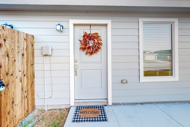 view of entrance to property