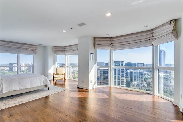 bedroom featuring hardwood / wood-style floors