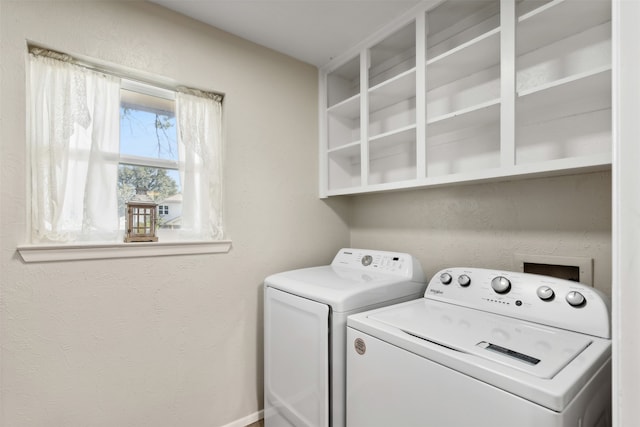 laundry room with washer and clothes dryer