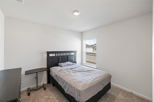 bedroom with carpet