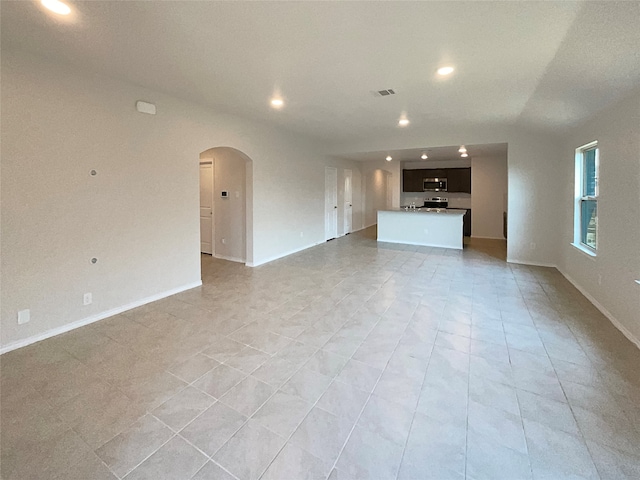 view of unfurnished living room