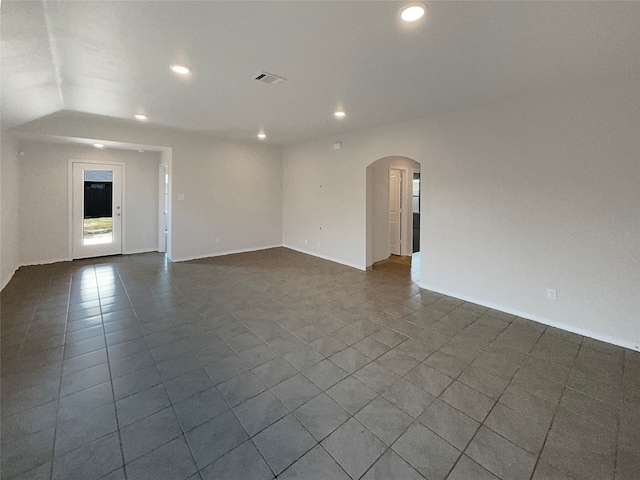 view of tiled spare room