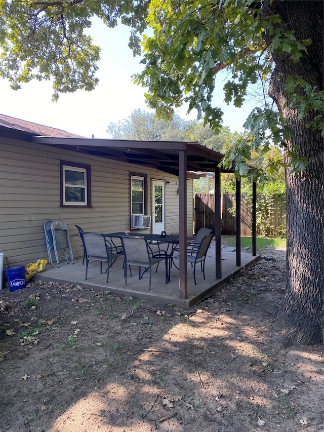 view of patio with cooling unit