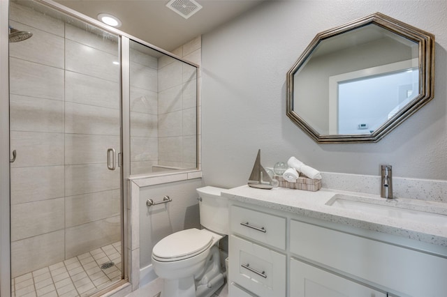 505 Sandra Dr, Irving, TX 75060 - full bath with toilet, a stall shower, and vanity