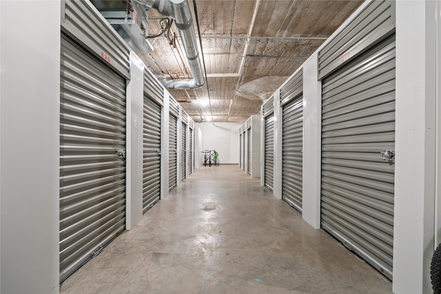 view of storage room