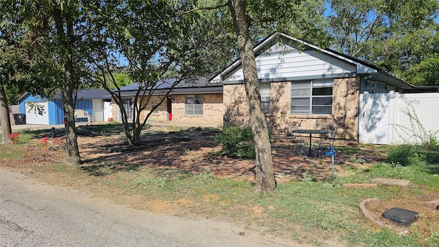 view of front of home