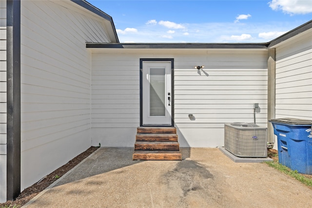 entrance to property with cooling unit