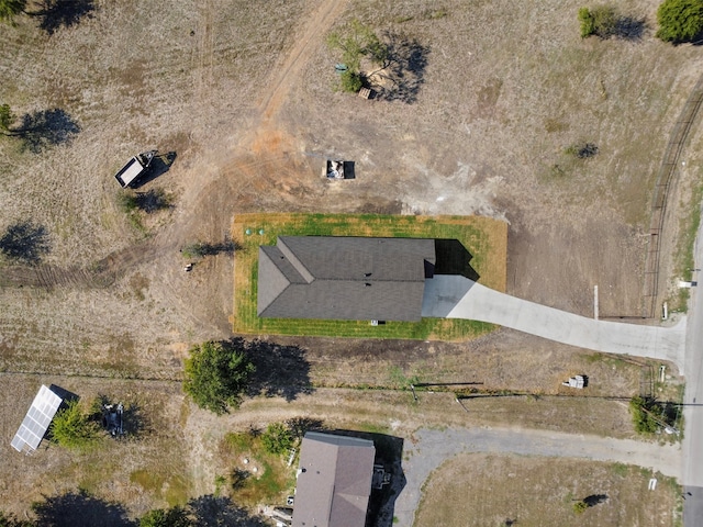 aerial view with a rural view