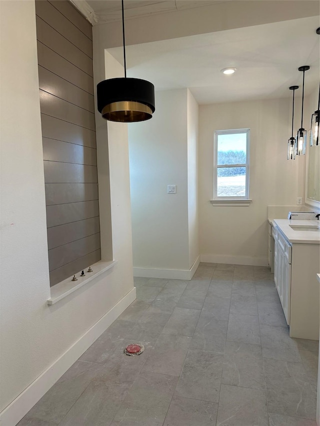 bathroom featuring vanity