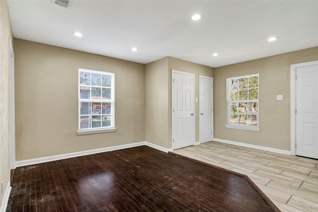 foyer featuring light hardwood / wood-style floors