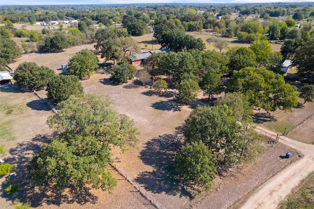 bird's eye view featuring a rural view