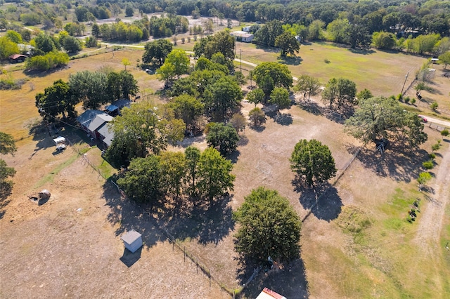 aerial view featuring a rural view