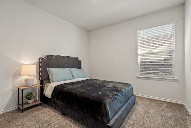 carpeted bedroom with multiple windows