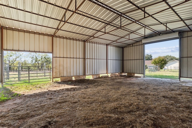 view of horse barn