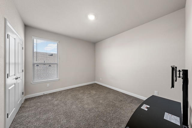 view of carpeted empty room