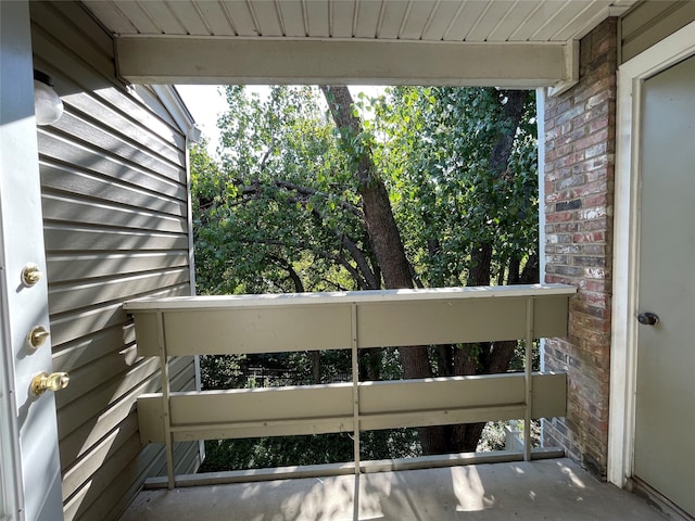 view of balcony