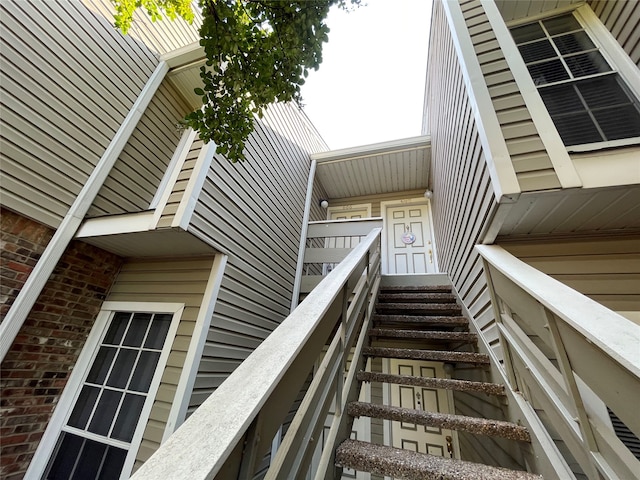 view of stairway