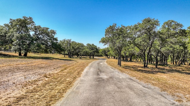 view of road featuring a rural view