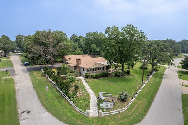 birds eye view of property