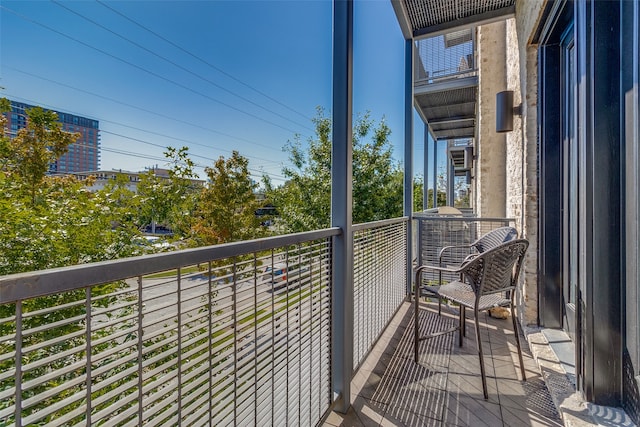 view of balcony