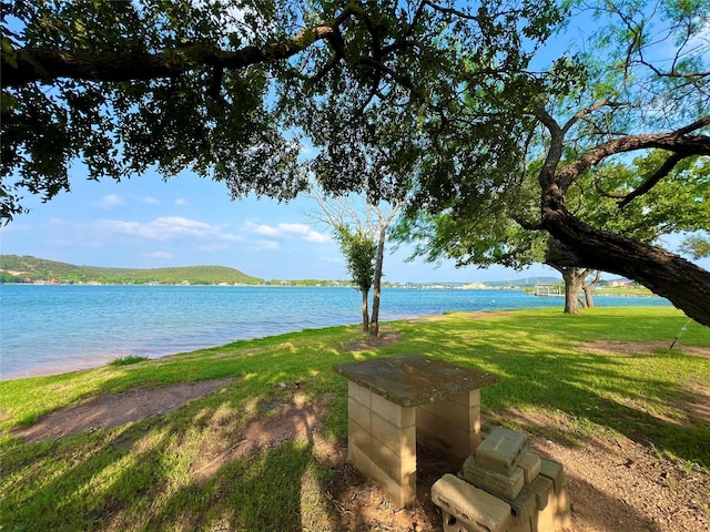 property view of water with a mountain view