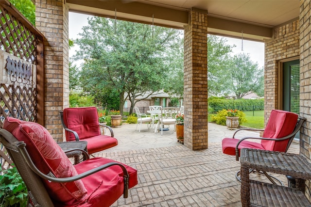 view of patio