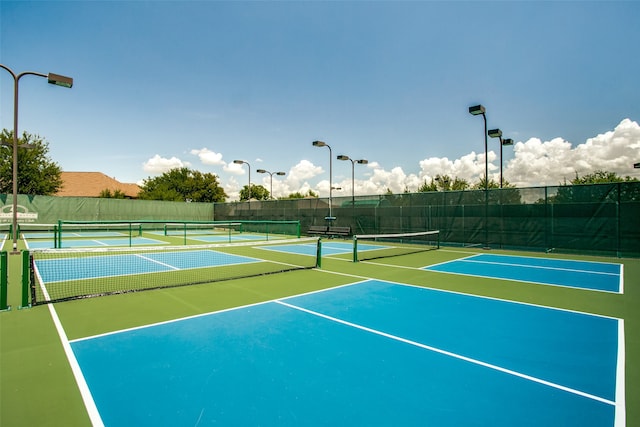 view of sport court