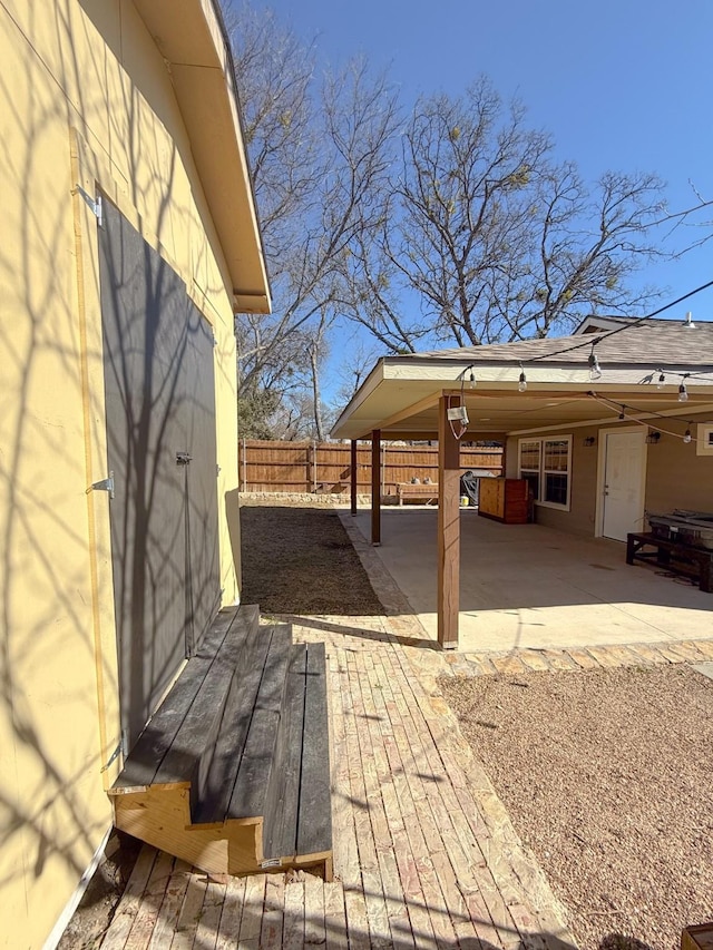 deck featuring a patio