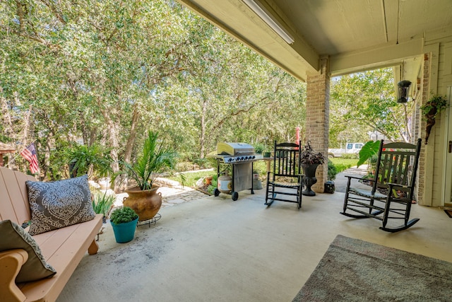 view of patio / terrace with grilling area