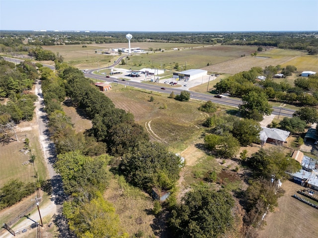 bird's eye view featuring a rural view