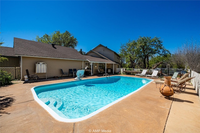 view of pool with a patio area