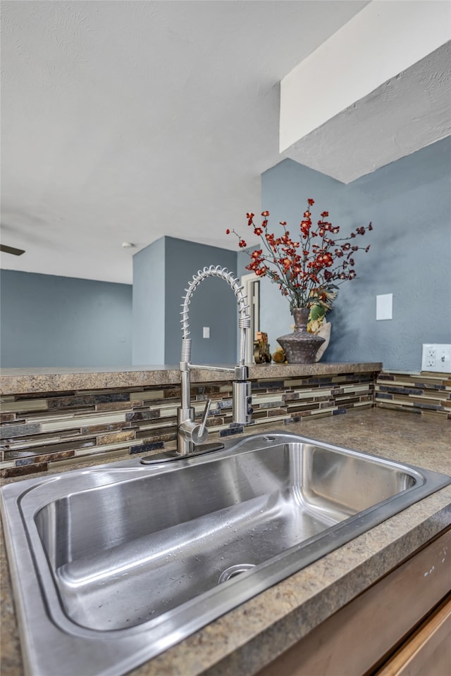 details with tasteful backsplash and sink