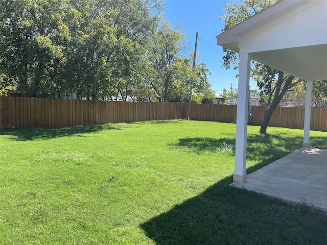 view of yard featuring a patio