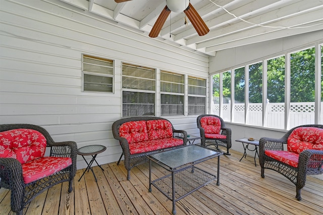 view of sunroom / solarium