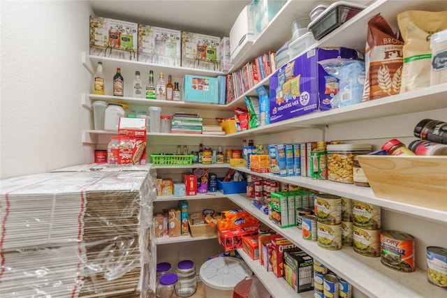 view of pantry