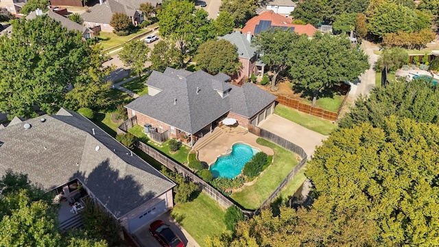 birds eye view of property