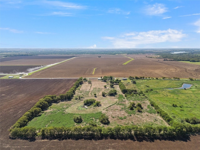 drone / aerial view with a rural view