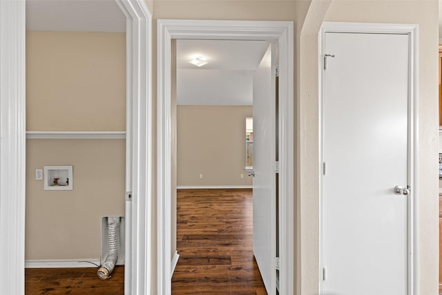1108 E E Park, Lindale, TX 75771 - hallway with wood finished floors and baseboards