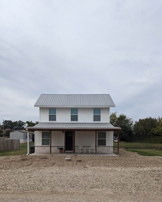 view of front of house with a porch