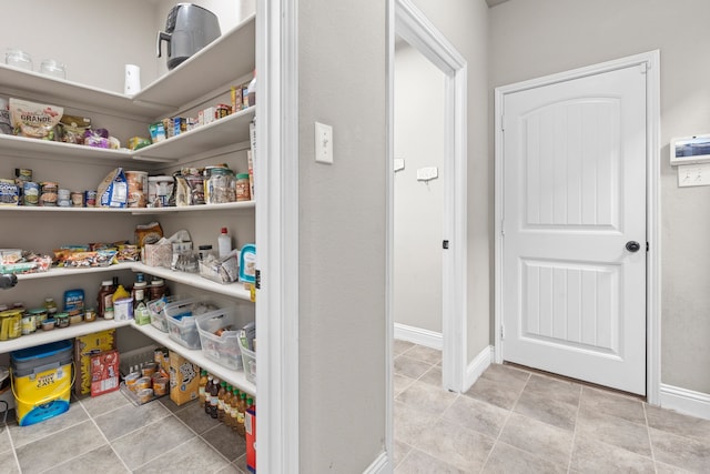 view of pantry