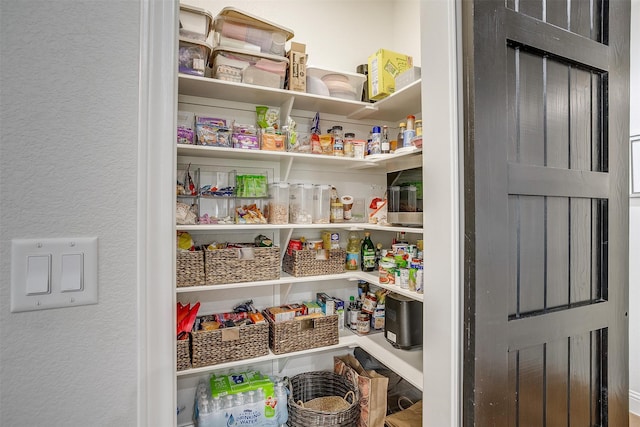 view of pantry