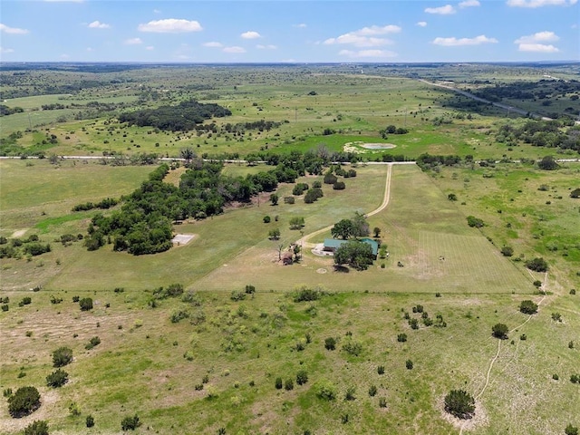 bird's eye view featuring a rural view