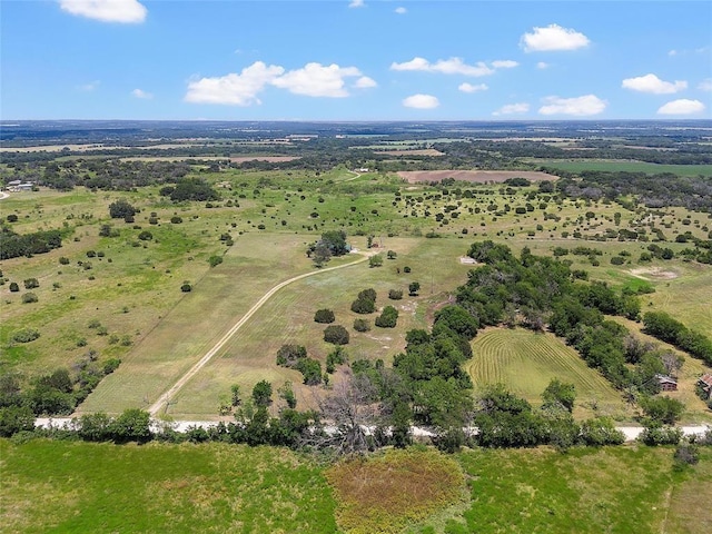 bird's eye view featuring a rural view