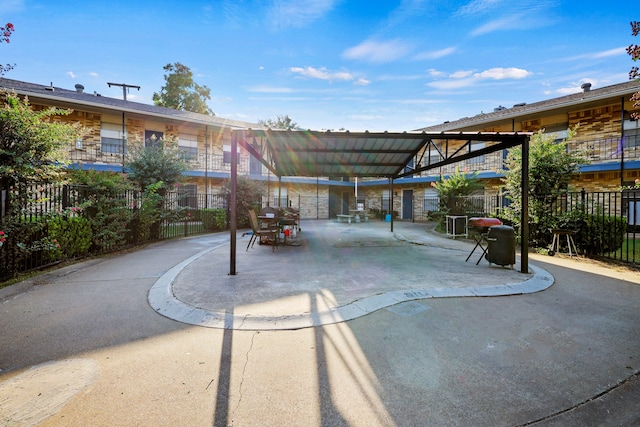 view of patio / terrace with a balcony