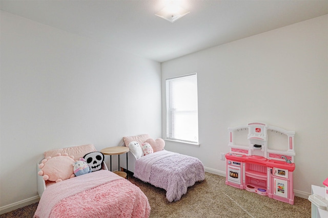 bedroom featuring carpet flooring