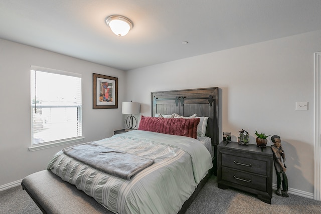 bedroom with carpet floors